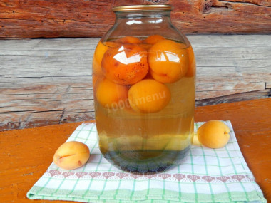Абрикосовый компот из абрикосов на 3 литровую банку на зиму